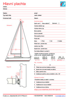 Formulář - Hlavní plachta