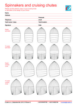 Formulář - Spinnakers and cruising chutes